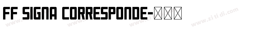 FF Signa Corresponde字体转换